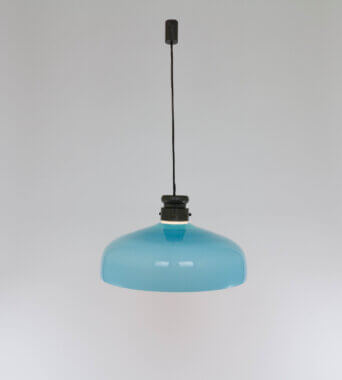 Large L 72 Glass pendant by Alessandro Pianon for Vistosi, in all its beauty