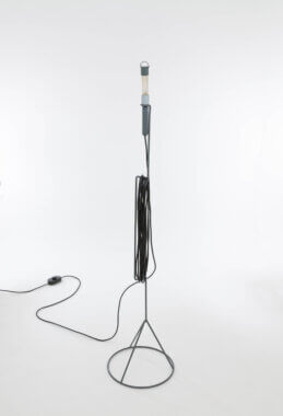 Floor lamp Edy by Piero Castiglioni for Fontana Arte, with the very long electrical wire