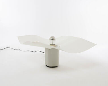 Area 50 table lamp by Mario Bellini for Artemide, with a Crown Silver Top lightbulb