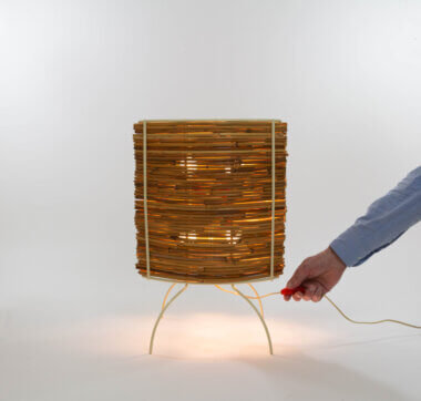 Bambù table lamps by Humberto & Fernando Campana for Candle / Fontana Arte, with an indication of the size
