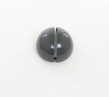 A grey Lampira wall lamps by G.P.A. Monti for Fontana Arte, fully closed
