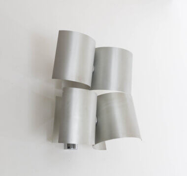 Aluminium Wall lamp by Giuliano Cesari for Nucleo Sormani, as seen from one side