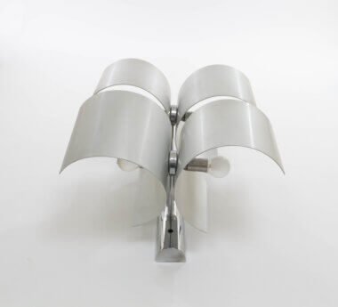 Aluminium Wall lamp by Giuliano Cesari for Nucleo Sormani, as seen from below