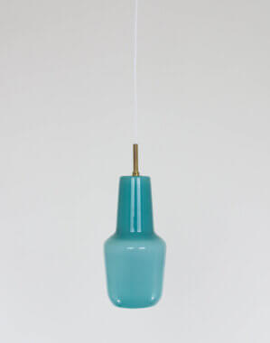 Turquoise pendant by Massimo Vignelli for Venini