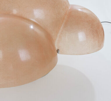 A detail of a Luna table lamp by Gian Emilio, Piero & Anna Monti for Candle