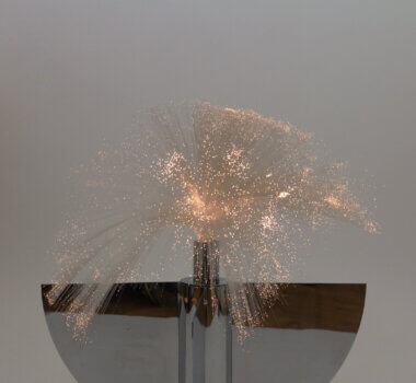 The optic fibres of a table lamp 8,5 by Jürgen Fischer for Zanotta