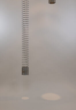 The bottom part of a Set Spirali ceiling lamps by Angelo Mangiarotti for Candle