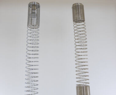 The top part of a set of Spirali ceiling lamps by Angelo Mangiarotti for Candle