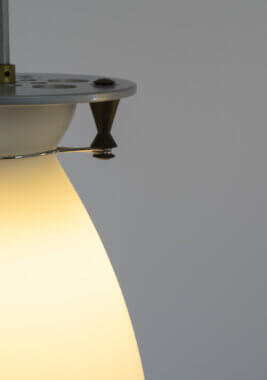 Detail of a Franceschina pendant by Umberto Riva for Fontana Arte