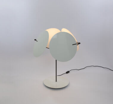 Monet Table lamp by Vico Magistretti for O-Luce, switched on and as seen from above