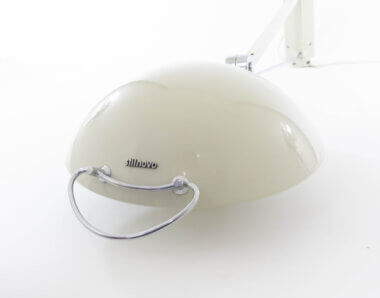 Branding on a Model 2130 wall lamp by Stilnovo, used in hospitals