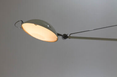 The reflector of a Model 2130 wall lamp by Stilnovo, used in hospitals