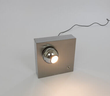 Table lamp No. 14096 by Angelo Lelii for Arredoluce, slightly turned and switched on